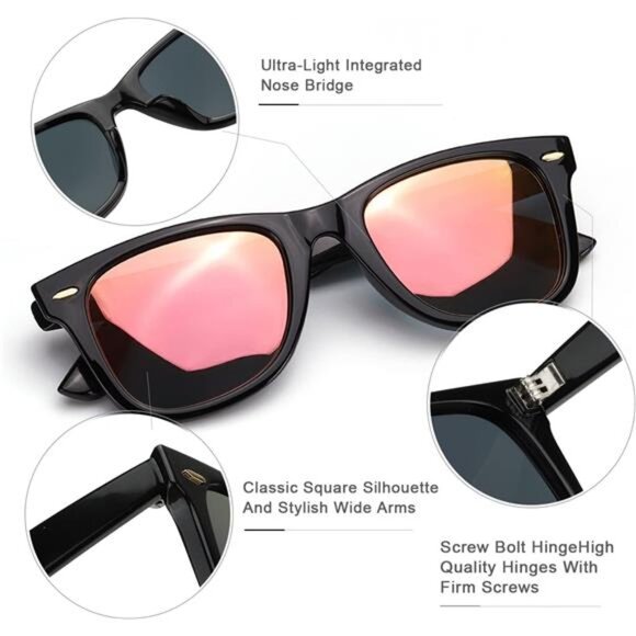 Classic Sunglasses for Women Polarized Driving Anti-Glare UV Protection - Picture 4 of 6